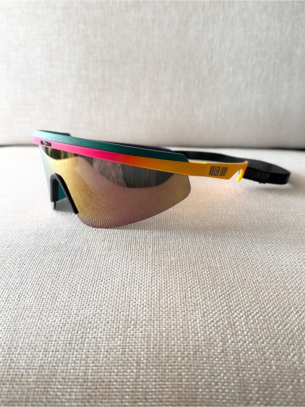 Bausch & Lomb B&L Killer Loop Radical Mirrored Wrap Shield Sunglasses W0912 Teal